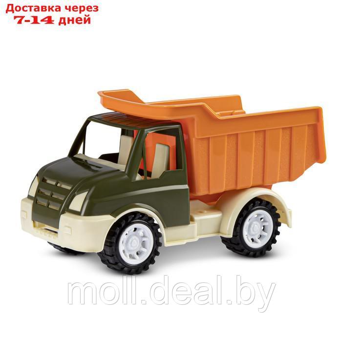 Песочный набор с грузовиком хаки-коричневый(лопатка и грабли 19см, 4 формочки) JB5300672 - фото 2 - id-p226885234