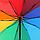 Зонт механический "Радужный", эпонж, 4 сложения, 10 спиц, R = 64 см, разноцветный, фото 7