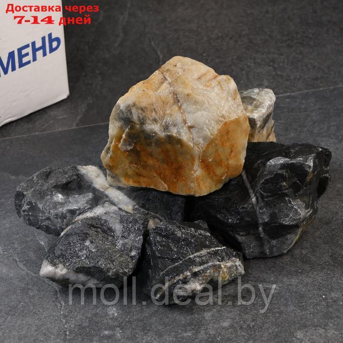 Камень для бани "Ежевичный" кварцит колотый 20кг - фото 1 - id-p226884290