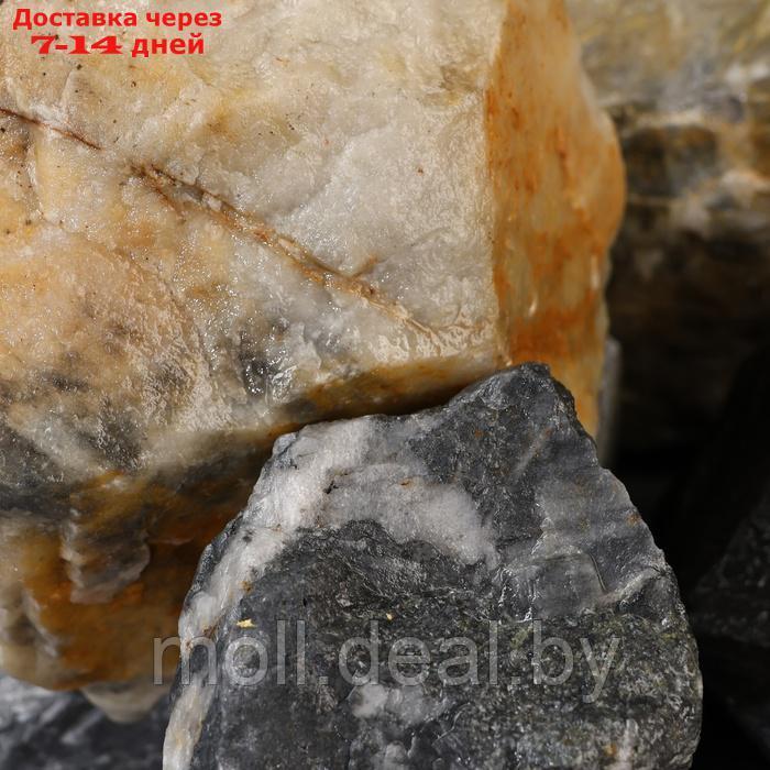 Камень для бани "Ежевичный" кварцит колотый 20кг - фото 2 - id-p226884290
