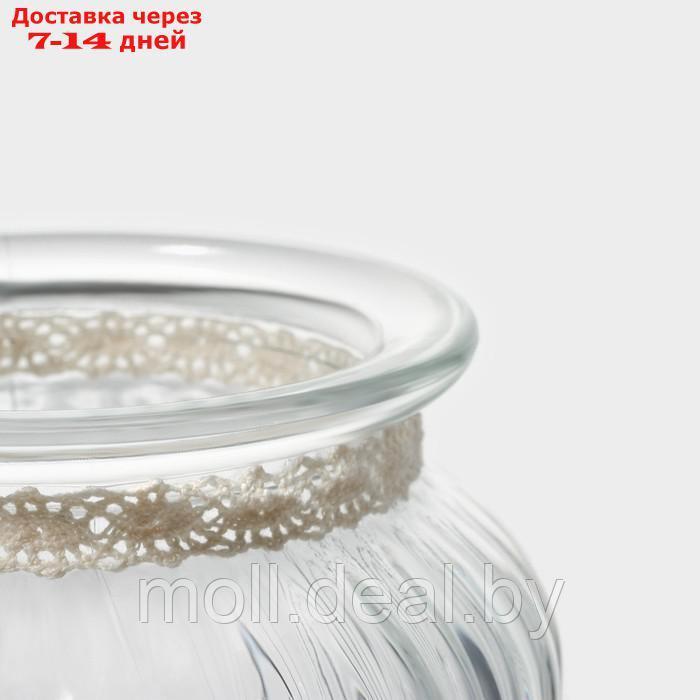 Банка стеклянная для сыпучих продуктов с керамической крышкой Доляна "Варенье", 600 мл, 11×15,5 см - фото 5 - id-p227076470