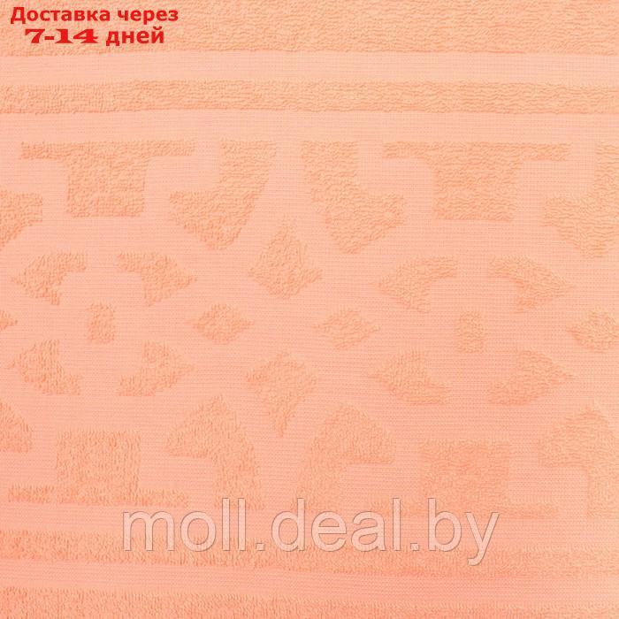 Полотенце махровое Арабский узор, 100х180см, цвет персик, 300г/м, хлопок - фото 3 - id-p226889172