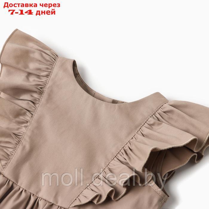 Платье для девочки MINAKU, цвет бежевый, рост 140 см - фото 7 - id-p227084462