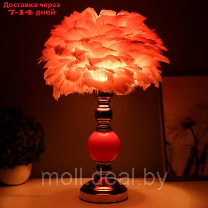 Настольная лампа "Перина" Е27 40Вт розовый 30х30х42 см - фото 2 - id-p227077509