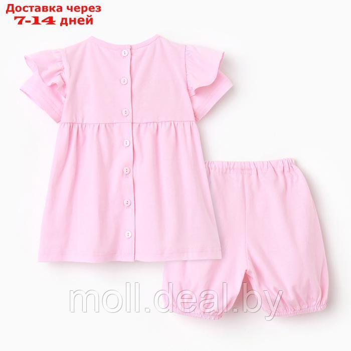 Комплект (платье/трусики) для девочки, цвет розовый, рост 86 см - фото 5 - id-p227083466