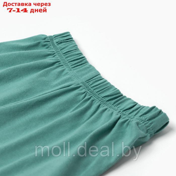 Комплект для мальчика (футболка/шорты) "Экскаватор", цвет т.синий/зеленый, р.116-122 - фото 4 - id-p227083467