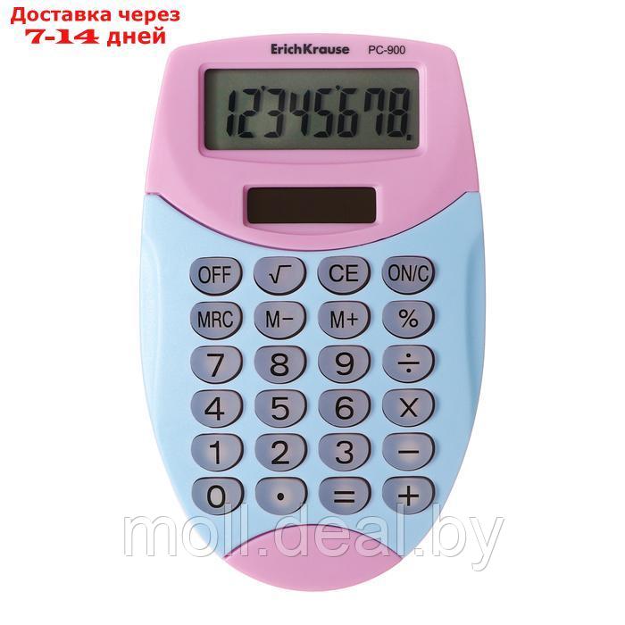 Калькулятор карманный 8-разрядов ErichKrause PC-900 Pastel Bloom, микс - фото 1 - id-p227079499