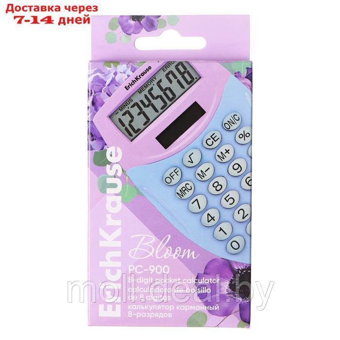 Калькулятор карманный 8-разрядов ErichKrause PC-900 Pastel Bloom, микс - фото 5 - id-p227079499