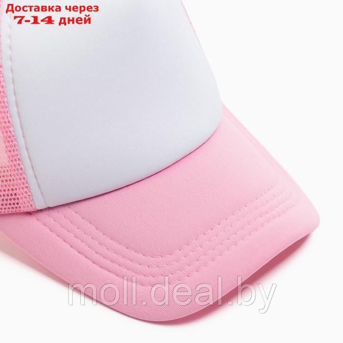 Бейсболка женская с сеткой MINAKU, цвет светло-розовый, размер 56-58 - фото 2 - id-p226887263