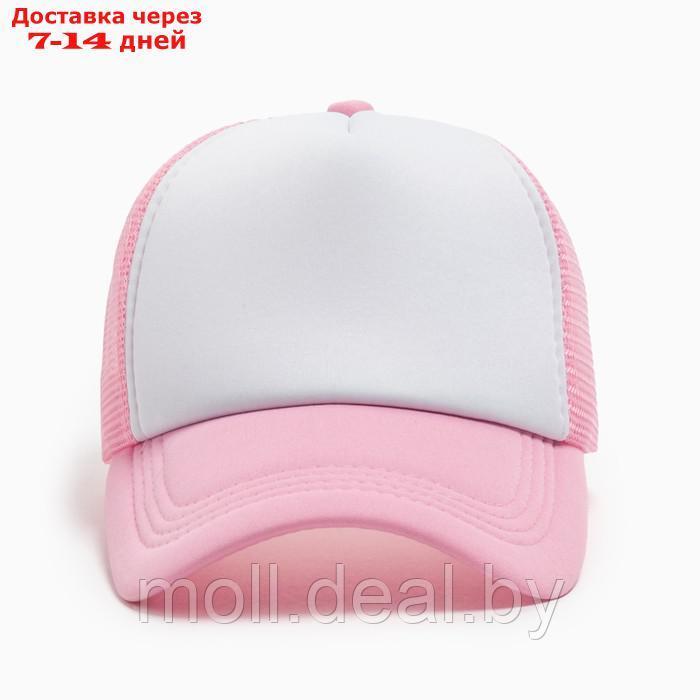 Бейсболка женская с сеткой MINAKU, цвет светло-розовый, размер 56-58 - фото 3 - id-p226887263
