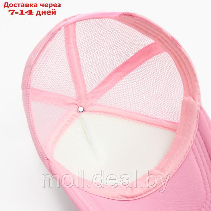 Бейсболка женская с сеткой MINAKU, цвет светло-розовый, размер 56-58 - фото 5 - id-p226887263