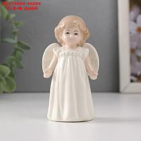 Сувенир керамика "Девочка-ангел в белом платье с рюшами" 5,2х4х10 см