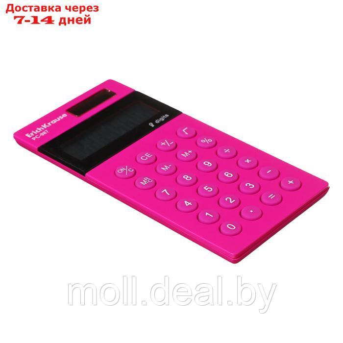 Калькулятор карманный 8-разрядов ErichKrause PC-987 Neon, розовый - фото 2 - id-p227079514
