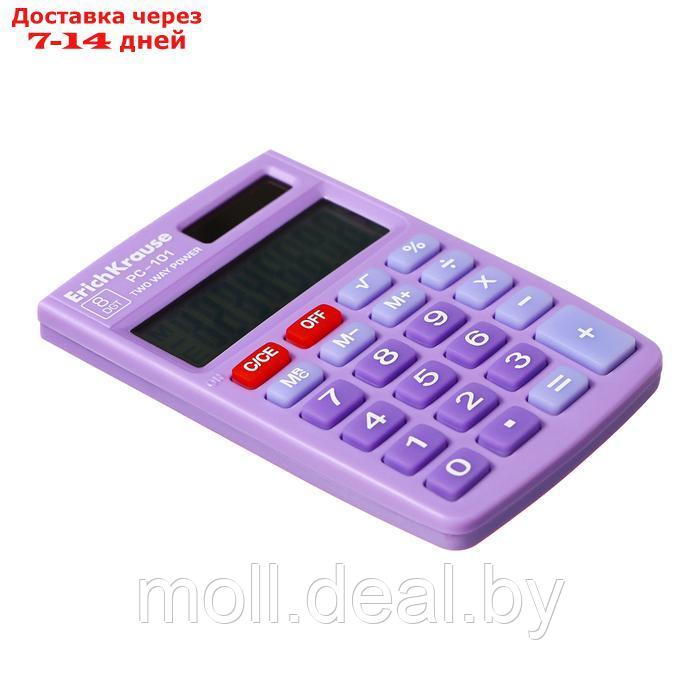 Калькулятор карманный 8-разрядов ErichKrause PC-101 Pastel, фиолетовый - фото 2 - id-p227079516
