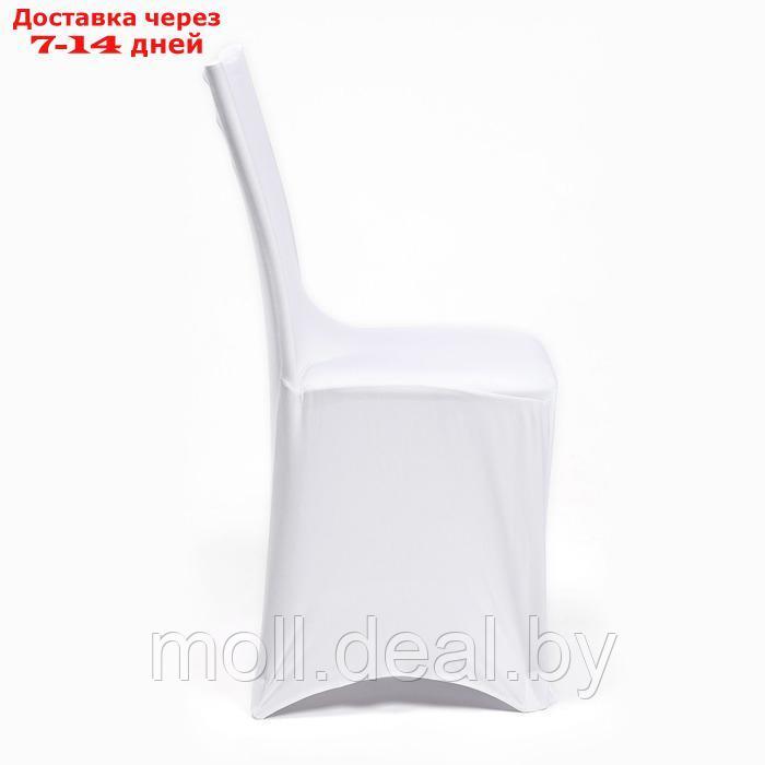 Набор чехлов на стул свадебных (6 шт), 100х40 см, белый - фото 4 - id-p227075552