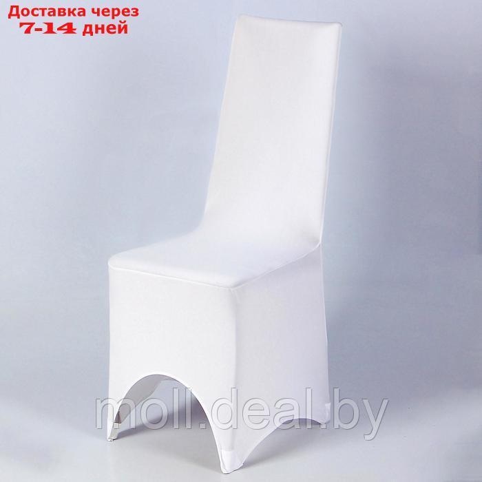 Набор чехлов на стул свадебных (6 шт), 100х40 см, белый - фото 6 - id-p227075552