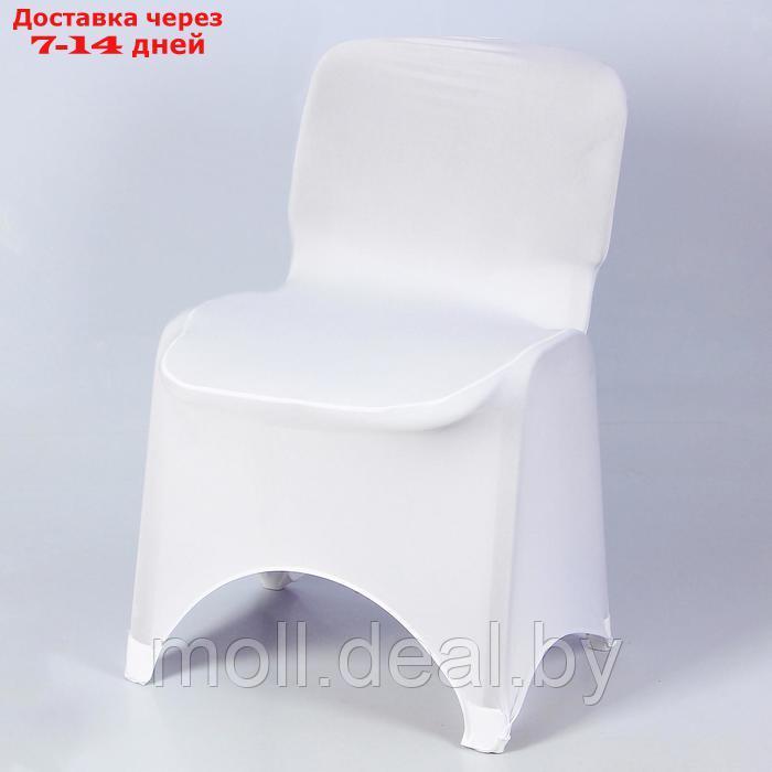 Набор чехлов на стул свадебных (6 шт), 100х40 см, белый - фото 8 - id-p227075552