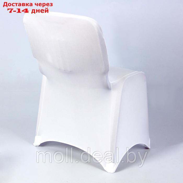 Набор чехлов на стул свадебных (6 шт), 100х40 см, белый - фото 9 - id-p227075552