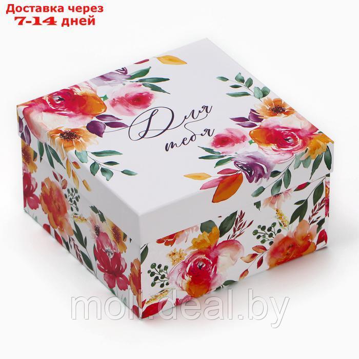 Набор коробок 10 в 1, упаковка подарочная, "Цветы", 10.2 х 10.2 х 6 28.2 х 28.2 х 15 см - фото 10 - id-p227075557