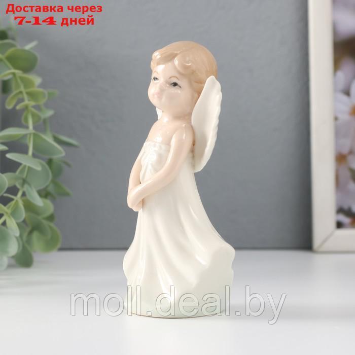Сувенир керамика "Девочка-ангел в белом сарафане" 6,8х4,3х11,5 см - фото 2 - id-p227081507