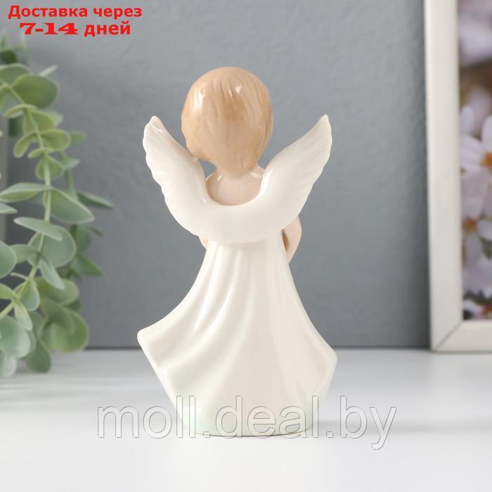 Сувенир керамика "Девочка-ангел в белом сарафане" 6,8х4,3х11,5 см - фото 3 - id-p227081507