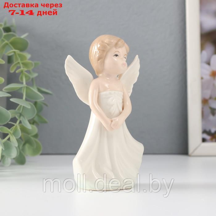 Сувенир керамика "Девочка-ангел в белом сарафане" 6,8х4,3х11,5 см - фото 4 - id-p227081507