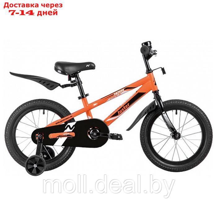 Велосипед 16" Novatrack JUSTER, цвет оранжевый