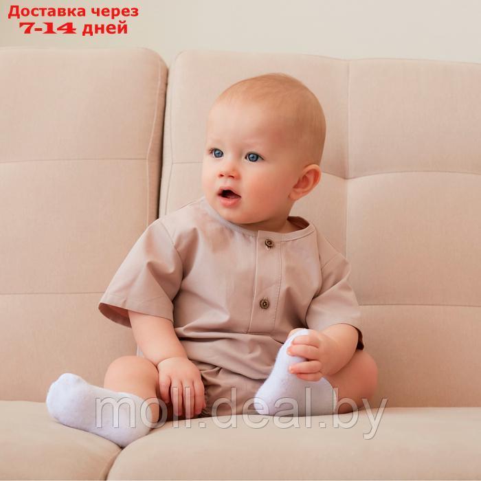 Комплект детский (футболка и шорты) MINAKU, цвет бежевый, рост 80-86 см - фото 2 - id-p227084497
