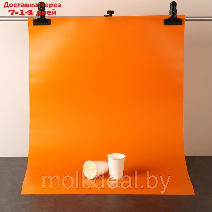 Фотофон для предметной съёмки "Оранжевый" ПВХ, 100 х 70 см - фото 2 - id-p227086485