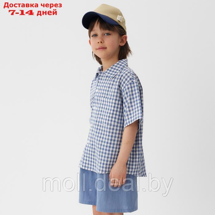 Костюм для мальчика (рубашка и шорты) KAFTAN, р.34 (122-128), синий - фото 4 - id-p226885353