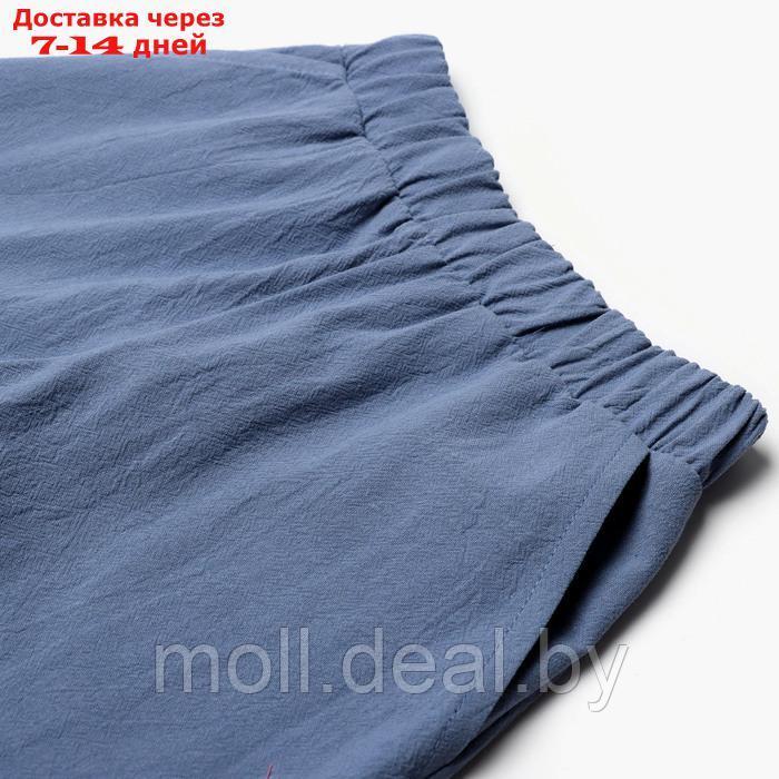 Костюм для мальчика (рубашка и шорты) KAFTAN, р.34 (122-128), синий - фото 10 - id-p226885353