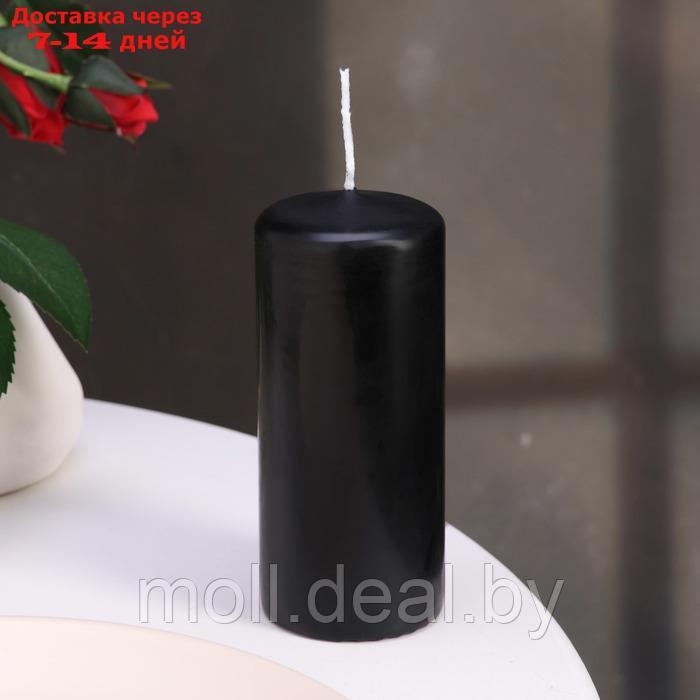 Набор свечей - цилиндров, 5х11,5 см, набор 2 шт, черная - фото 3 - id-p227080522