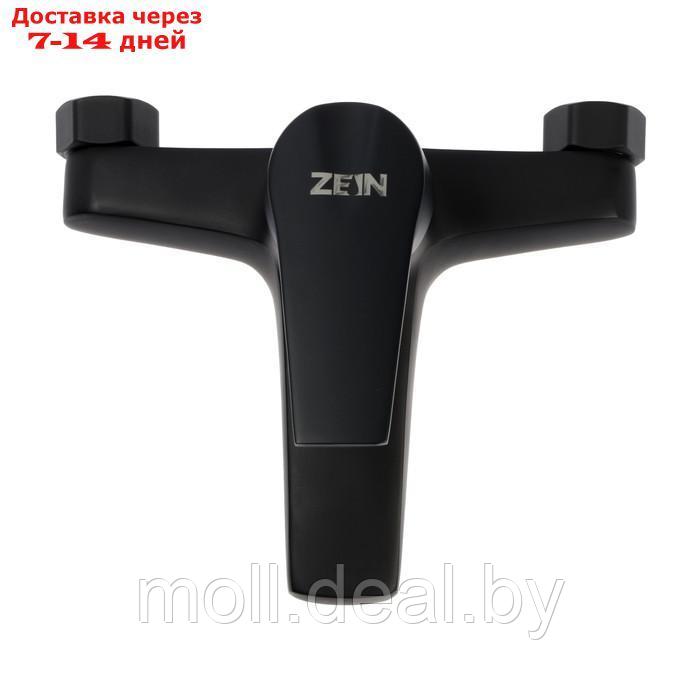 Смеситель для ванны ZEIN Z3841, однорычажный, душевой набор, лейка 5 режимов, черный - фото 2 - id-p226890213