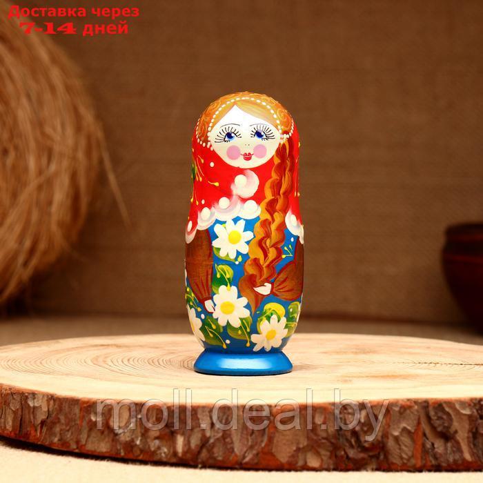 Матрёшка 5-кукольная "Варюша коса", 10-11 см - фото 3 - id-p227090467