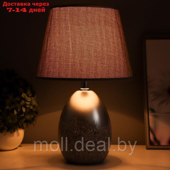 Настольная лампа "Лиднер" Е14 40Вт серо-серебристый 23х23х36 см - фото 2 - id-p227077547