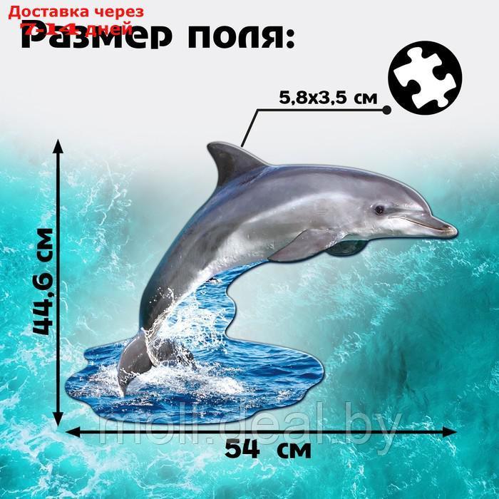 Фигурный пазл "Красивый дельфин", 100 деталей - фото 2 - id-p227082515