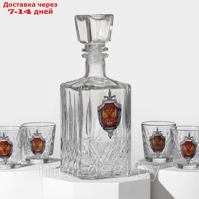 Набор питьевой "Герб России", стеклянный, 7 предметов: графин 500 мл, 6 стопок 50 мл - фото 2 - id-p227094756