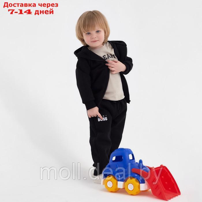 Костюм: толстовка и брюки Крошка Я "Mini Boss", рост 62-68 см - фото 3 - id-p226885371