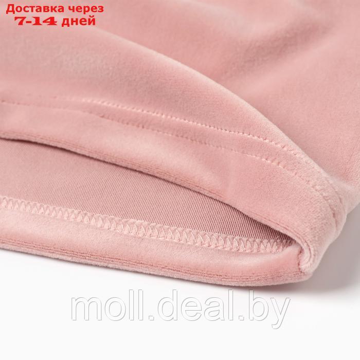 Костюм детский (свитшот, брюки) KAFTAN Plushy р.32 (110-116), розовый - фото 10 - id-p226885372