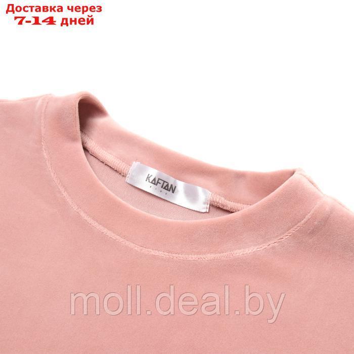 Костюм детский (футболка, шорты) KAFTAN Plushy р.32 (110-116), розовый - фото 7 - id-p226885373