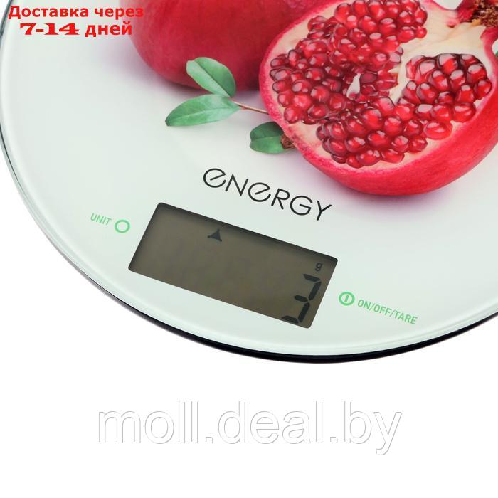 Весы кухонные ENERGY EN-403, электронные, до 5 кг, автоотключение, рисунок "Гранат" - фото 6 - id-p227086503