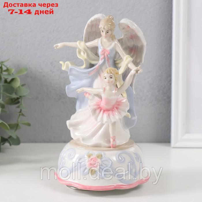 Сувенир керамика музыкальный "Ангел-хранитель и маленькая балерина" 11х12х19 см - фото 4 - id-p227080536