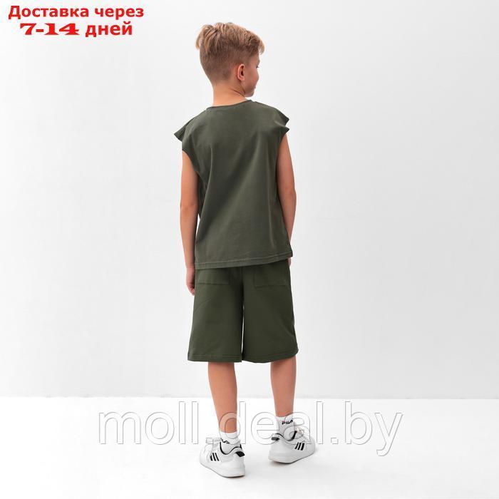 Комплект для мальчика (майка и шорты) MINAKU, цвет графит, рост 134 см - фото 5 - id-p227090486