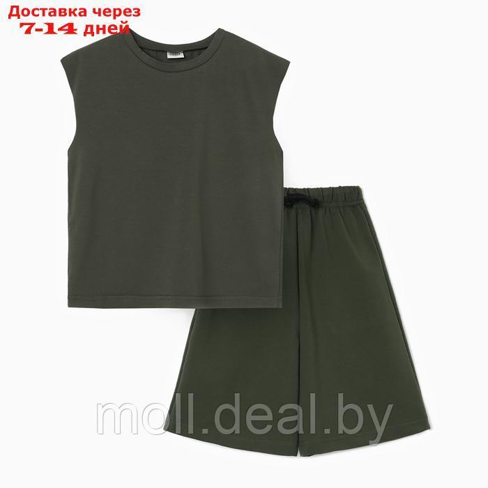 Комплект для мальчика (майка и шорты) MINAKU, цвет графит, рост 134 см - фото 6 - id-p227090486