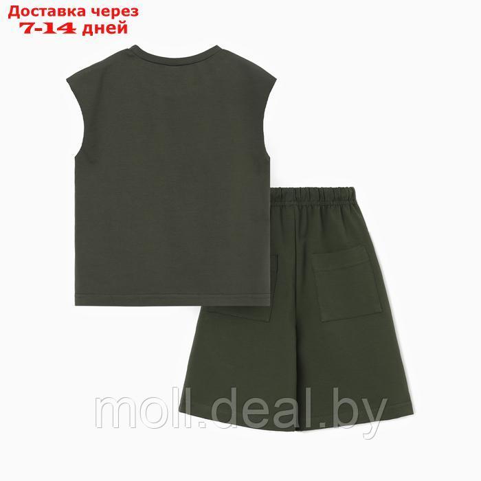 Комплект для мальчика (майка и шорты) MINAKU, цвет графит, рост 134 см - фото 9 - id-p227090486