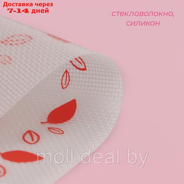 Армированный коврик для макаронс Доляна "Макарон", силикон, 40×32 см, цвет белый - фото 3 - id-p227076571