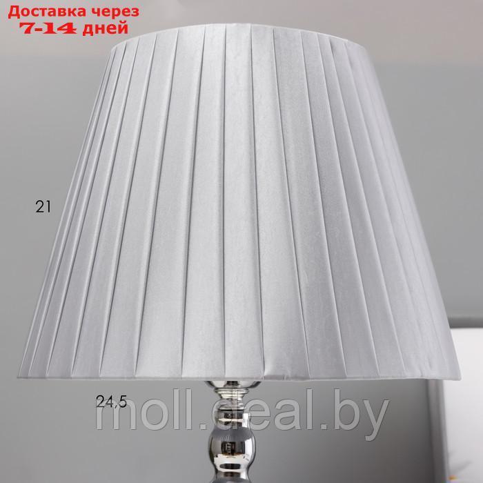 Настольная лампа "Алфи" Е27 40Вт хром 28х28х46 см - фото 4 - id-p227077563