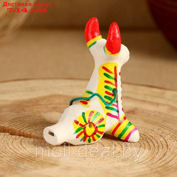 Филимоновская игрушка свисток "Корова", 5 х 7 см - фото 4 - id-p227075583