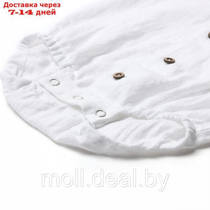 Боди-рубашка для мальчика MINAKU, цвет белый, рост 68-74 - фото 7 - id-p227085514