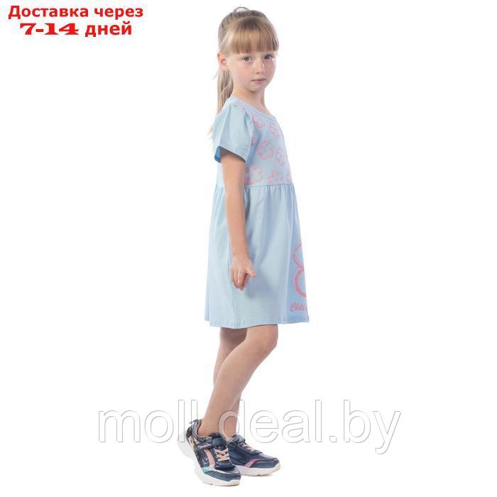 Платье для девочек Child of flowers, рост 104 см, цвет голубой - фото 4 - id-p226885392